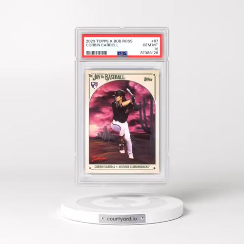 2023 Topps X Bob Ross the Joy of Baseball #67 Corbin Carroll (PSA 10 GEM MINT)
