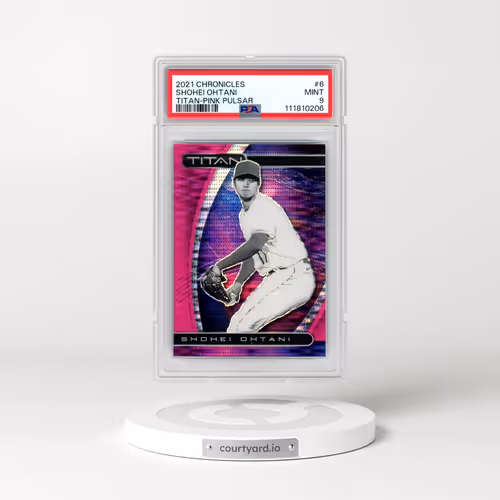2021 Panini Chronicles Titan #6 Shohei Ohtani - Pink Pulsar (PSA 9 MINT)