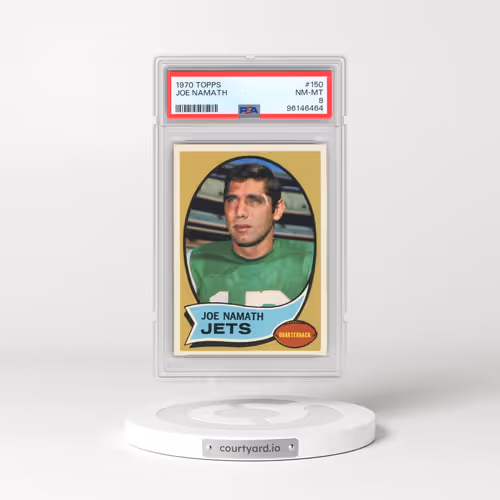 1970 Topps #150 Joe Namath (PSA 8 NM-MT)