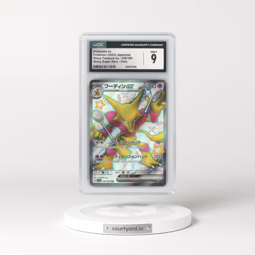 2023 Pokémon Sv4a-Shiny Treasure EX #326 Alakazam EX - Holo Ssr (CGC 9 MINT)