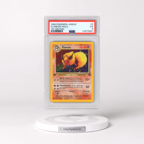 1999 Pokémon Jungle #3 Flareon - 1st Edition Holo (PSA 5 EX)
