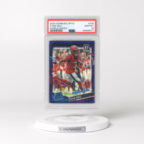 2023 Panini Donruss Optic #245 Tank Dell - Purple Shock (PSA 10 GEM MINT)