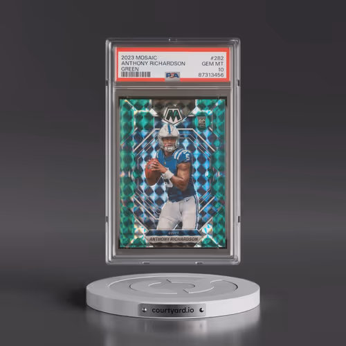 2023 Panini Mosaic #282 Anthony Richardson - Green (PSA 10 GEM MINT)