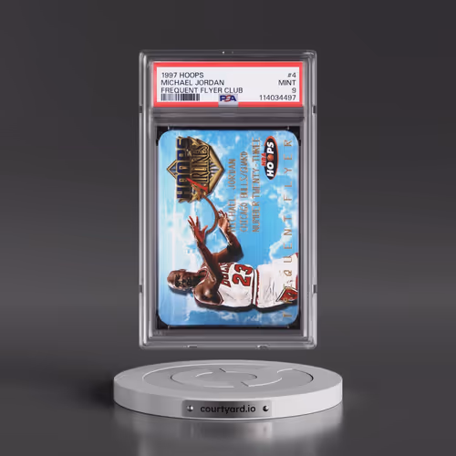 1997 Hoops Frequent Flyer Club #4 Michael Jordan (PSA 9 MINT)