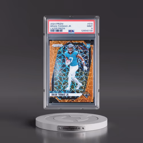 2024 Panini Prizm #314 Brian Thomas Jr. - Lazer Prizm (PSA 9 MINT)