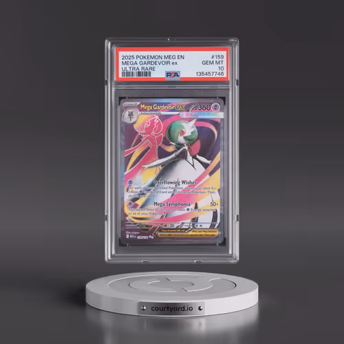 2025 Pokémon Meg EN-Mega Evolution #159 Mega Gardevoir EX - Holo Ultra Rare (PSA 10 GEM MINT)