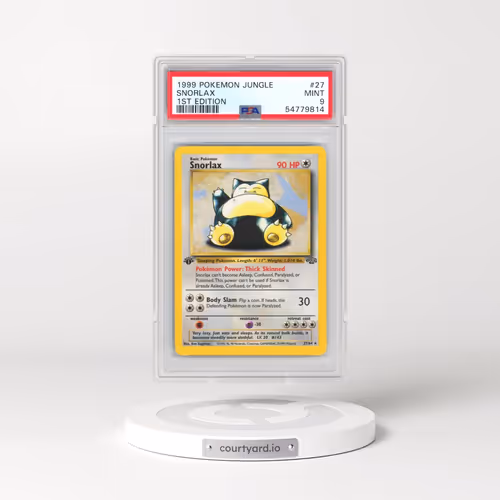 1999 Pokémon Jungle #27 Snorlax - 1st Edition (PSA 9 MINT)
