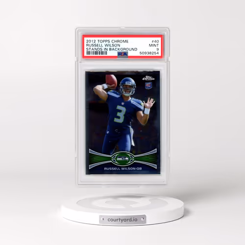 2012 Topps Chrome #40 Russell Wilson - Stands in Background (PSA 9 MINT)