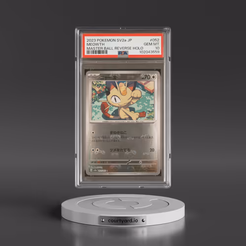 2023 Pokémon Sv2a-Pokemon 151 #052 Meowth - Reverse Holo Master Ball (PSA 10 GEM MINT)