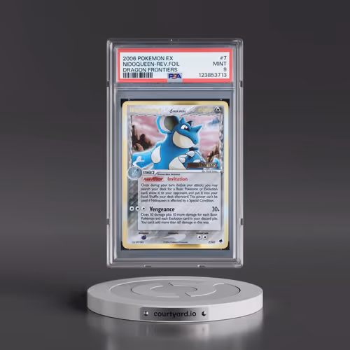 2006 Pokémon EX Dragon Frontiers #7 Nidoqueen - Reverse Foil (PSA 9 MINT)