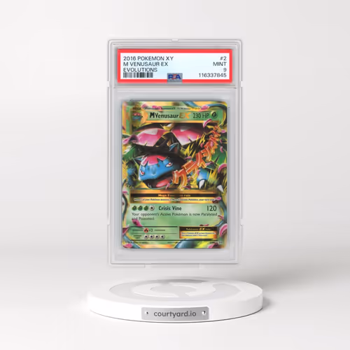 2016 Pokémon XY Evolutions #2 M Venusaur EX - Holo (PSA 9 MINT)