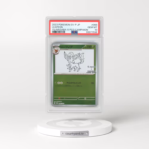 2023 Pokémon SV-P Promo #068 Leafeon - YU Nagaba X Pokemon Card Game Campaign (PSA 10 GEM MINT)