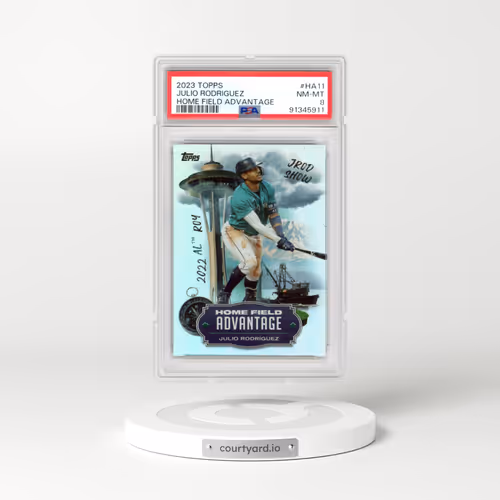2023 Topps Home Field Advantage #HA11 Julio Rodriguez - Series 2 (PSA 8 NM-MT)