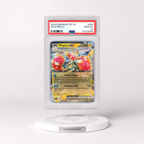 2024 Pokémon Tef EN-Temporal Forces #060 Wugtrio EX - Holo (PSA 10 GEM MINT)