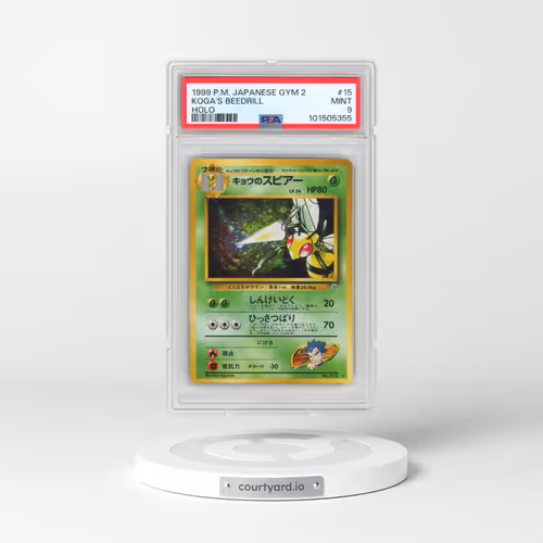 1999 Pokémon Gym 2 #15 Koga's Beedrill - Holo (PSA 9 MINT)