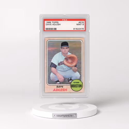 1968 Topps #576 Dave Adlesh (PSA 9 MINT)