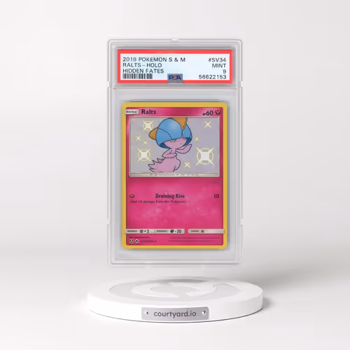 2019 Pokémon Sun & Moon Hidden Fates #SV34 Ralts - Holo (PSA 9 MINT)