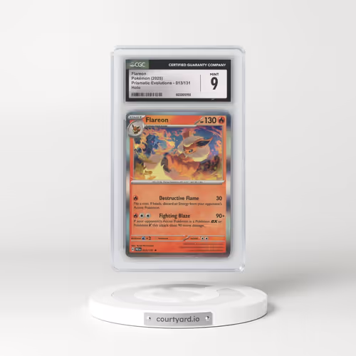 2025 Prismatic Evolutions - PRE EN #013/131 Flareon - Holo (CGC 9 MINT)