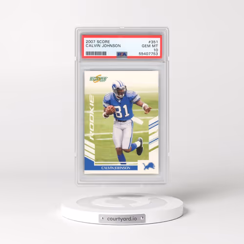 2007 Score #351 Calvin Johnson (PSA 10 GEM MINT)