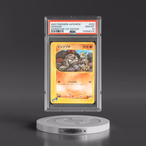 2001 Pokémon Expedition #022 Geodude - 1st Edition (PSA 10 GEM MINT)