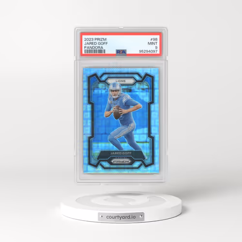 2023 Panini Prizm #98 Jared Goff - Pandora (PSA 9 MINT)