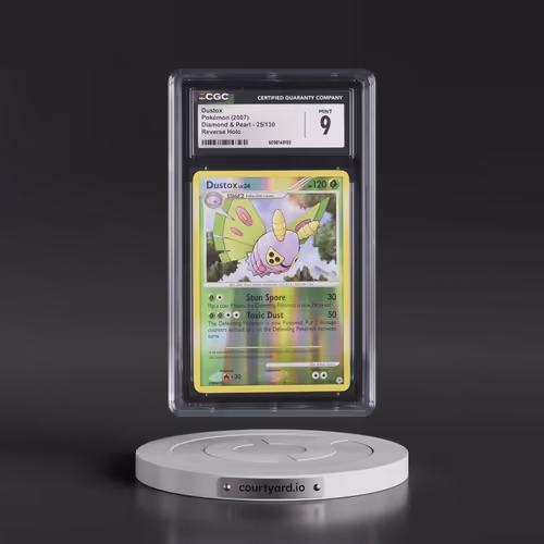 2007 Diamond & Pearl #25/130 Dustox - Reverse Holo (CGC 9 MINT)