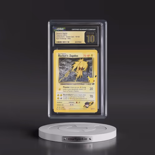 2021 Celebrations - Classic Collection #15/132 Rocket's Zapdos - Gym Challenge Holo (CGC 10 PRISTINE