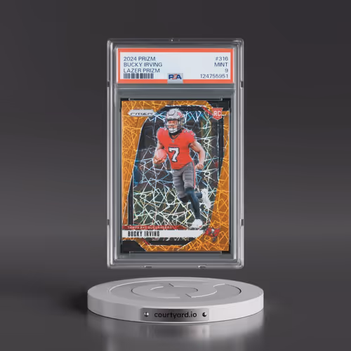 2024 Panini Prizm #316 Bucky Irving - Lazer Prizm (PSA 9 MINT)