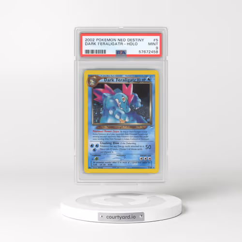 2002 Pokémon Neo Destiny #5 Dark Feraligatr - Holo (PSA 9 MINT)