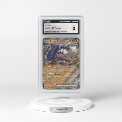 2024 Paldean Fates - PAF EN #053/091 Great Tusk ex - Holo (CGC 9 MINT)