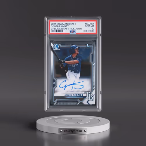 2021 Bowman Draft Chrome Draft Pick Autographs #CDACK Cooper Kinney (PSA 10 GEM MINT)