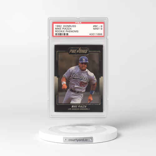 1992 Donruss Rookie Phenoms #BC-9 Mike Piazza (PSA 9 MINT)