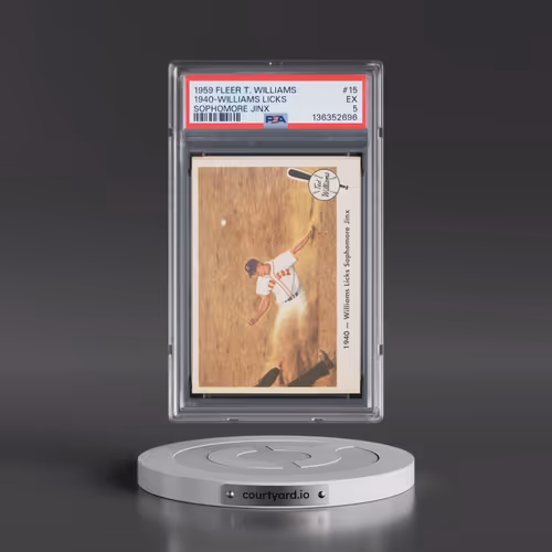 1959 Fleer Ted Williams #15 1940-Williams Licks - Sophomore Jinx (PSA 5 EX)