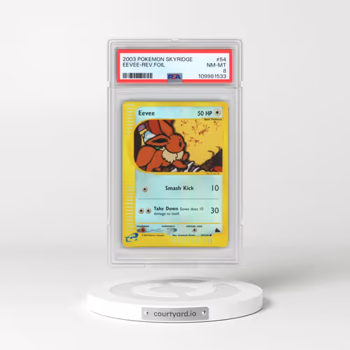 2003 Pokémon Skyridge #54 Eevee - Reverse Foil (PSA 8 NM-MT)
