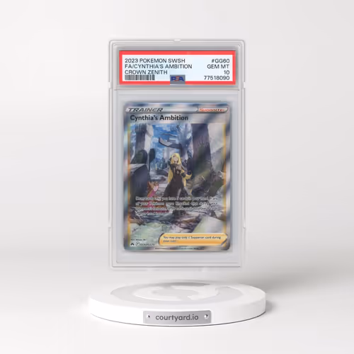 2023 Pokémon Sword and Shield Crown Zenith #GG60 Cynthia's Ambition - Full Art (PSA 10 GEM MINT)