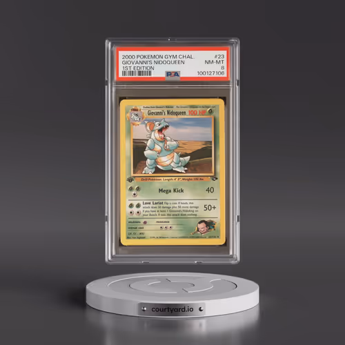 2000 Pokémon Gym Challenge #23 Giovanni's Nidoqueen - 1st Edition (PSA 8 NM-MT)