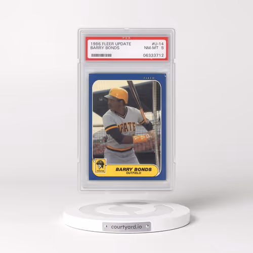 1986 Fleer Update #U-14 Barry Bonds (PSA 8 NM-MT)