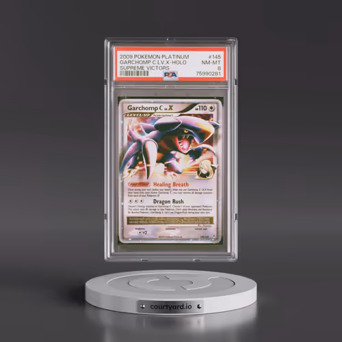 2009 Pokémon Platinum Supreme Victors #145 Garchomp C LV.X - Holo (PSA 8 NM-MT)