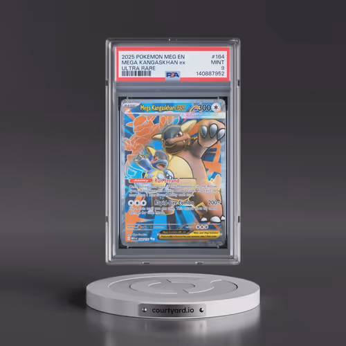 2025 Pokémon Meg EN-Mega Evolution #164 Mega Kangaskhan EX - Holo Ultra Rare (PSA 9 MINT)