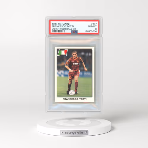 1998-99 Panini Super Football 99 #167 Francesco Totti (PSA 8 NM-MT)