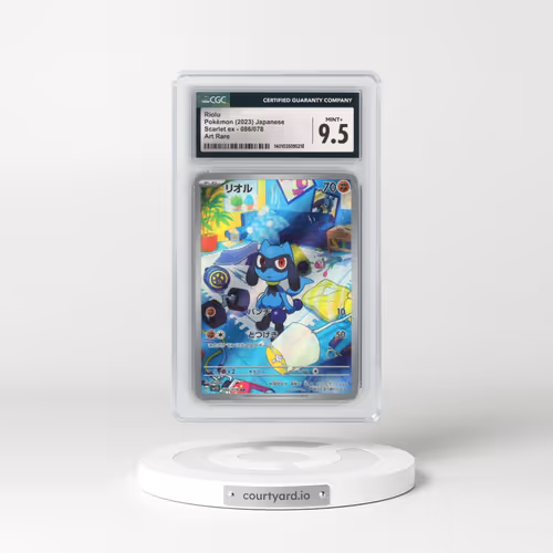 2023 Scarlet ex #086/078 Riolu - Art Rare (CGC 9.5 MINT+)