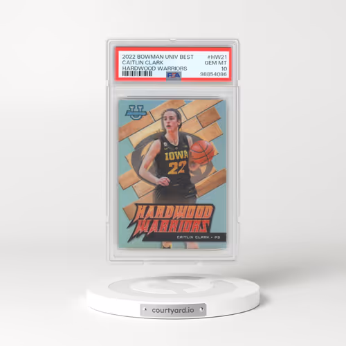 2022 Bowman University Best Hardwood Warriors #HW21 Caitlin Clark (PSA 10 GEM MINT)