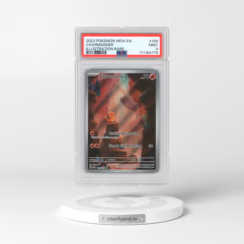 2023 Pokémon Mew EN-151 #168 Charmander - Illustration Rare (PSA 9 MINT)