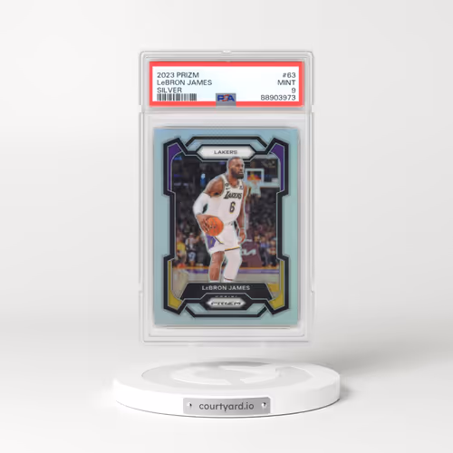 2023 Panini Prizm #63 LeBron James - Silver Prizm (PSA 9 MINT)
