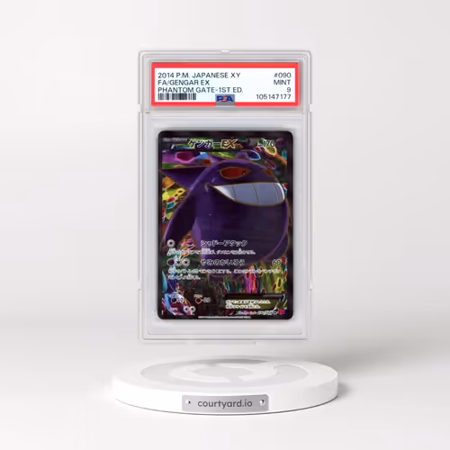 2014 Pokémon XY Phantom Gate #090 Gengar EX - 1st Edition Holo Full Art (PSA 9 MINT)