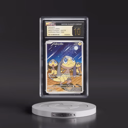2025 Mega Evolution - MEG EN #143/132 Helioptile - Illustration Rare Holo (CGC 10 PRISTINE)