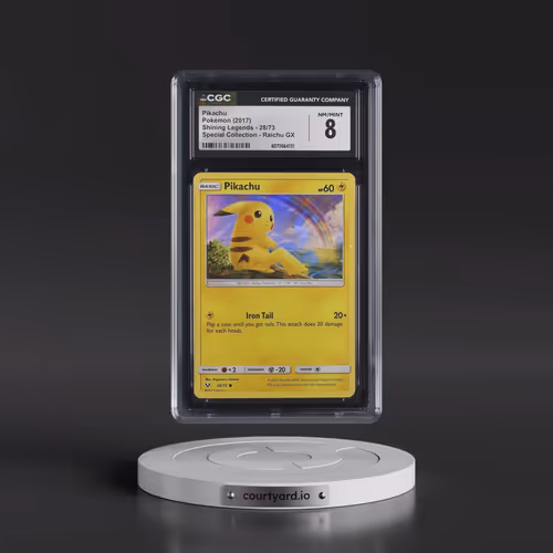 2017 Shining Legends #28/73 Pikachu - Shining Legends Special Collection - Raichu GX (Water Web Holo