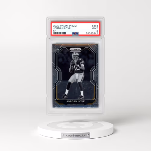2020 Panini Prizm #363 Jordan Love - Variation (PSA 9 MINT)