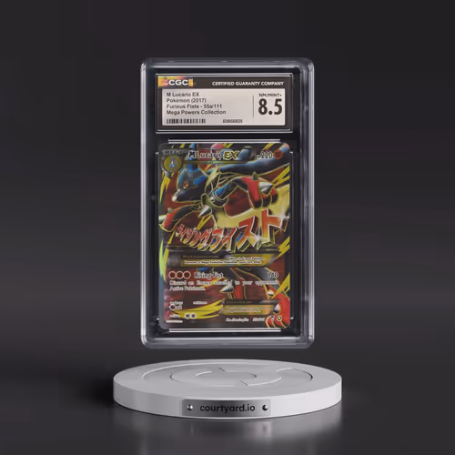 2014 Furious Fists #55a/111 M Lucario EX - Holo Mega Powers Collection (CGC 8.5 NM-MT+)