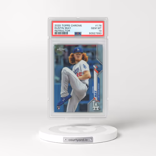 2020 Topps Chrome #176 Dustin May - Refractor (PSA 10 GEM MINT)